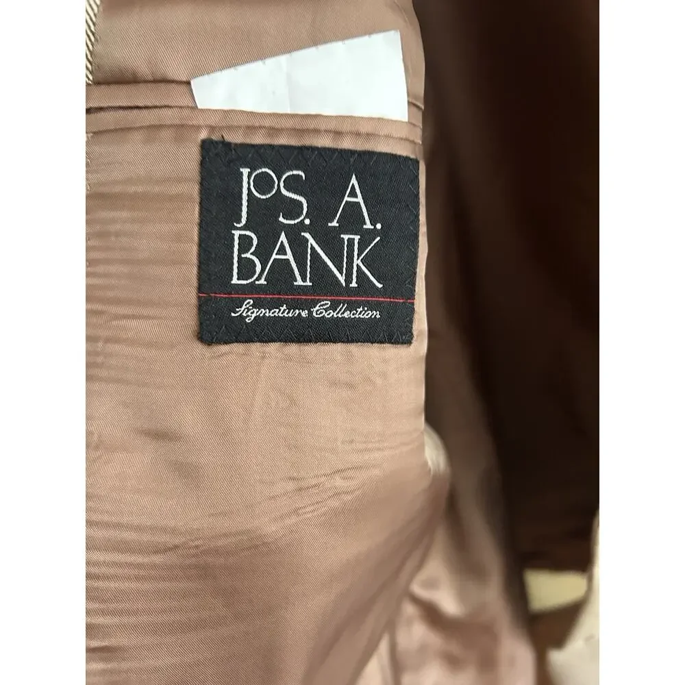 Jos. A. Bank Silk Camel Hair Blazer 42 L Sport Coat Preppy Luxury Old Money